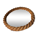 Miroir audoux minet vintage corde 1950