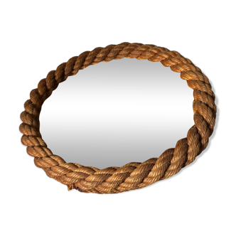 Vintage 1950s Audoux Minet rope mirror