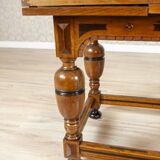 Dutch Extendable Oak Side Table, Late 19th Century