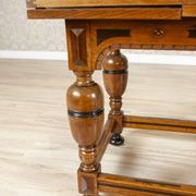 Dutch Extendable Oak Side Table, Late 19th Century