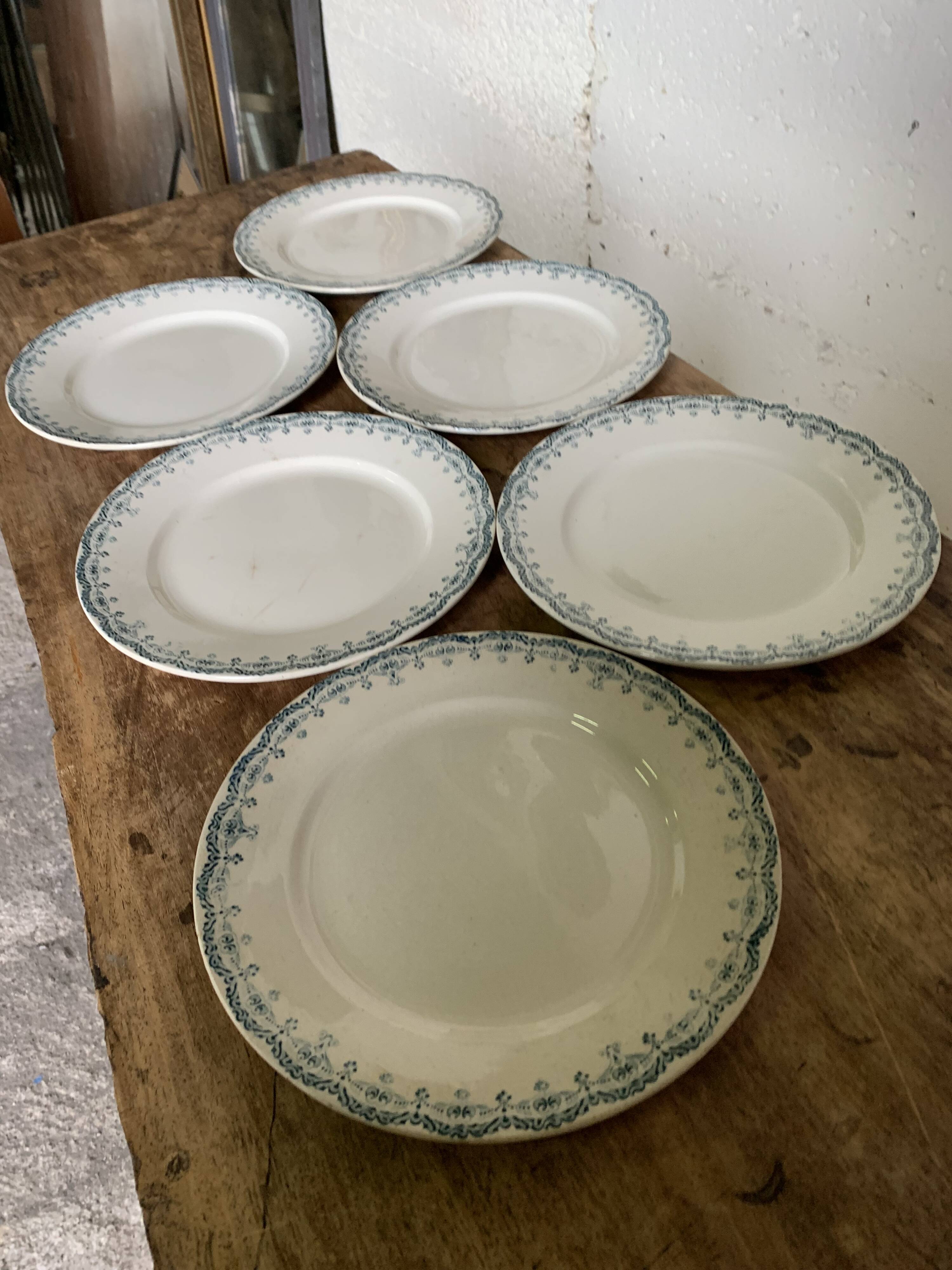 6 assiettes plates Choisy le Roy