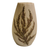 Wirths opaline vase with floral decor