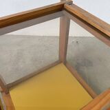 Bedside “cube” side table in pine DLG Regain