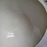 Antique faceted earthenware bowl, Digoin Badonviller