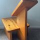 Vintage ergonomic chair in solid pine