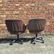 Set of 2 swivel office chairs from the 1970s.