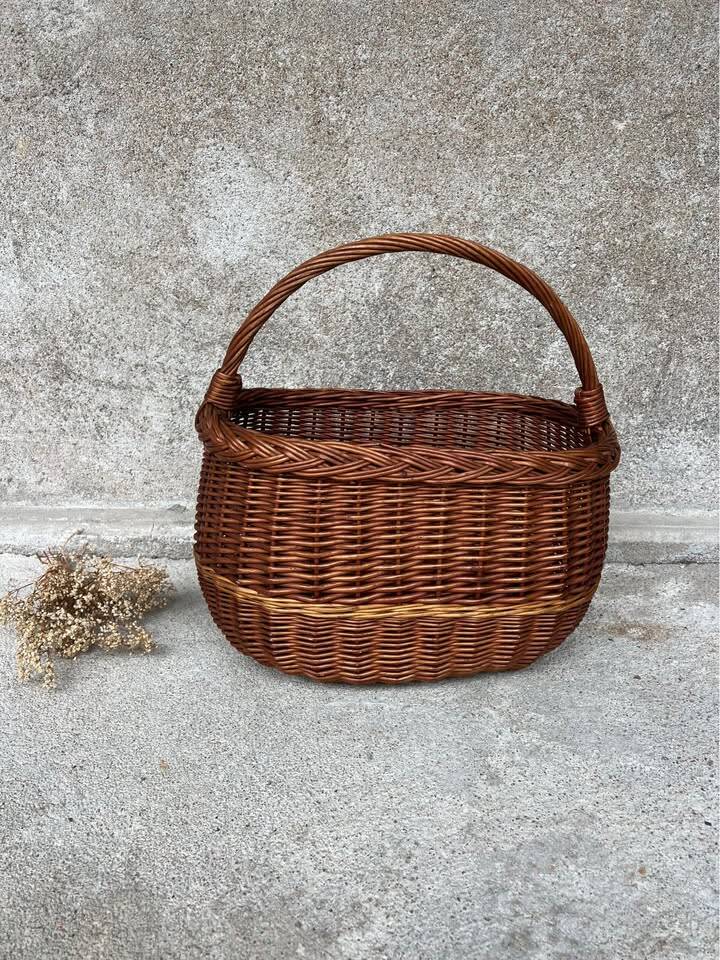 Vintage wicker basket