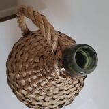 Demijohn with basket wicker h38cm