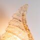Frosted glass leaf wall lamp by Hillebrand, Germany, 1970s