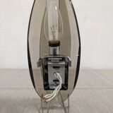 Italian wall lamp in smoked glass from the 60s/70s