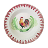 Hollow dish rooster décor
