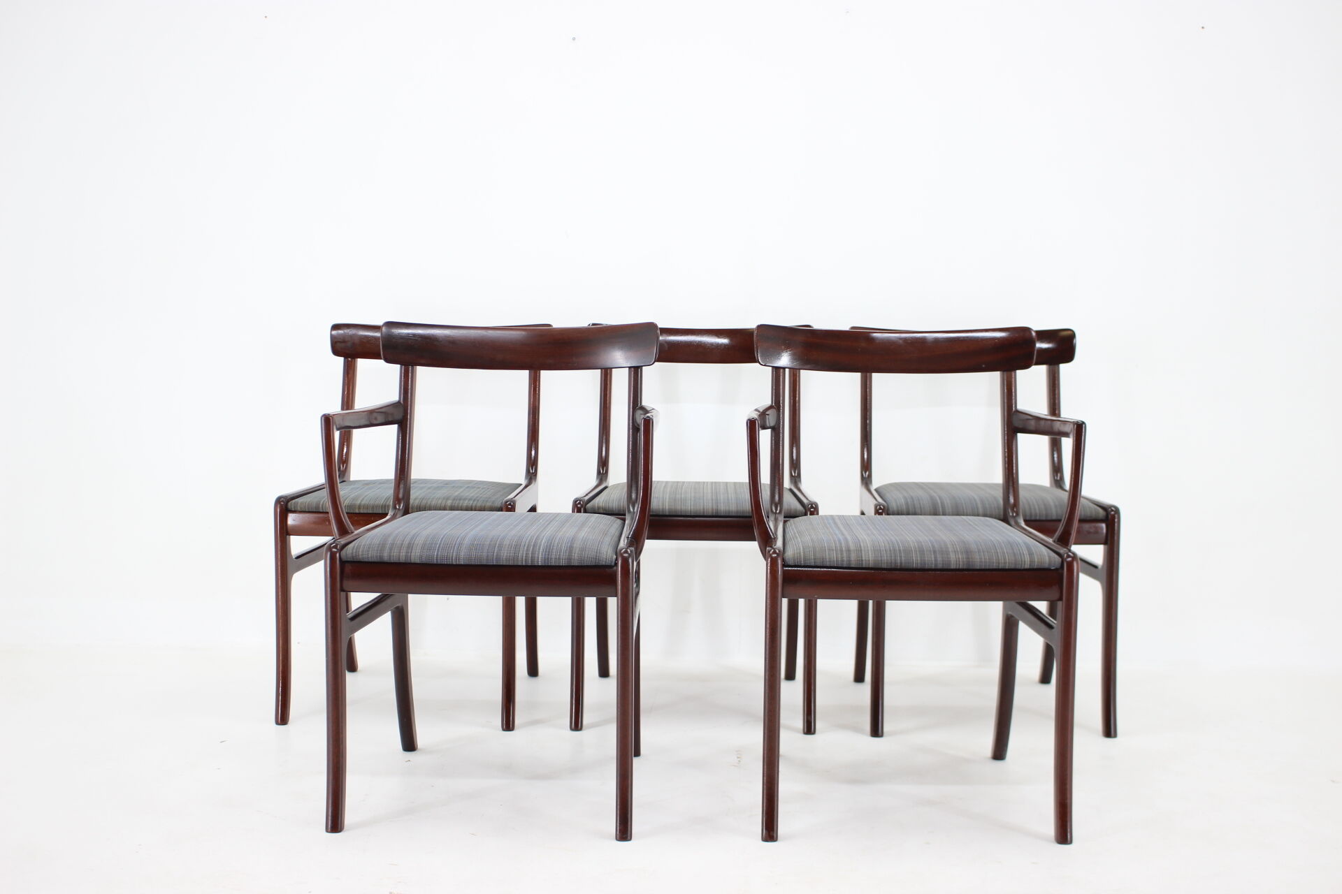 1950s Ole Wanscher chairs in Mahogany Denmark