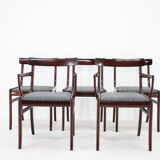 1950s Ole Wanscher chairs in Mahogany Denmark