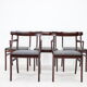 1950s Ole Wanscher chairs in Mahogany Denmark