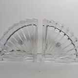 Bookends in crystal art deco style