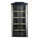 Bookcase/storage unit in patinated and black steel 1980