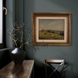 Small signed landscape painting from the 20th century