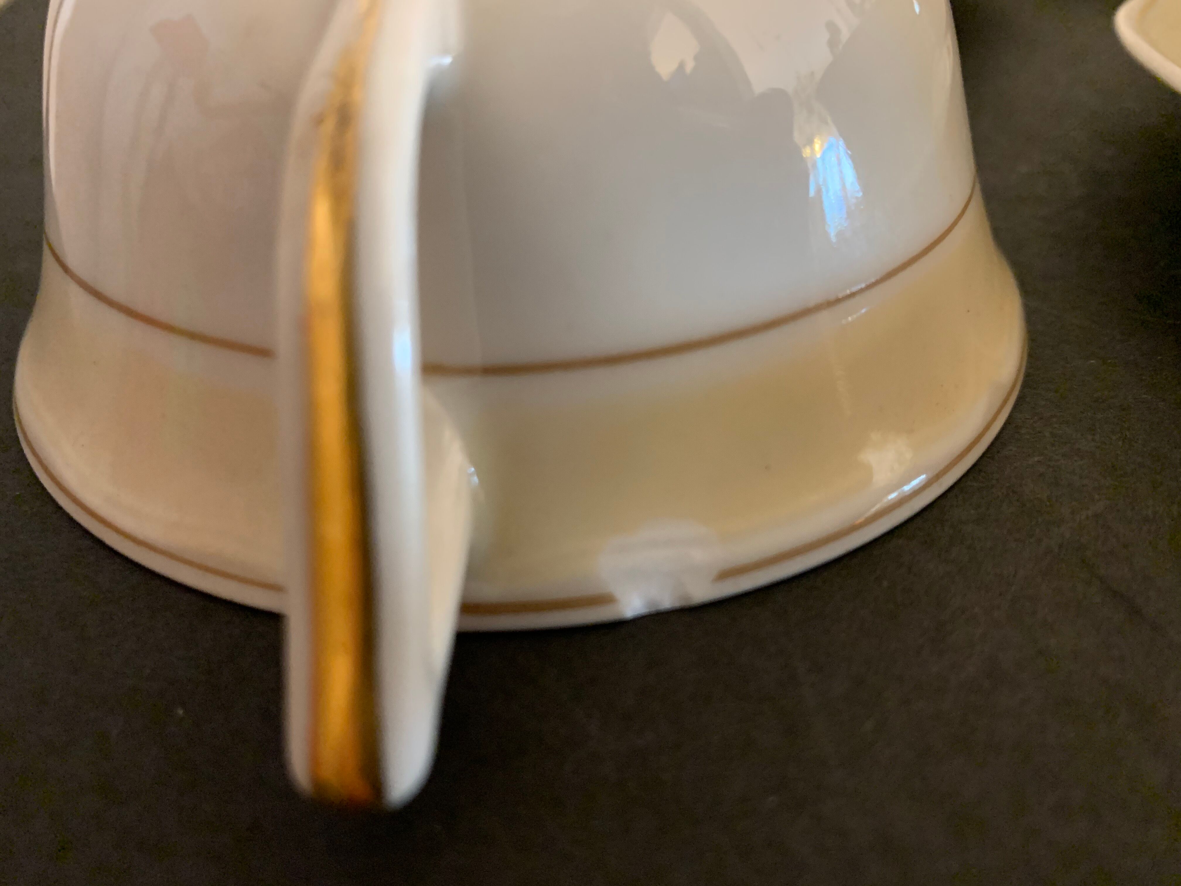 Limoges art deco porcelain coffee service by Legrand