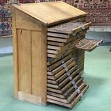 Double oak printer furniture from the 1930s