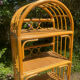 1970s rattan shelf