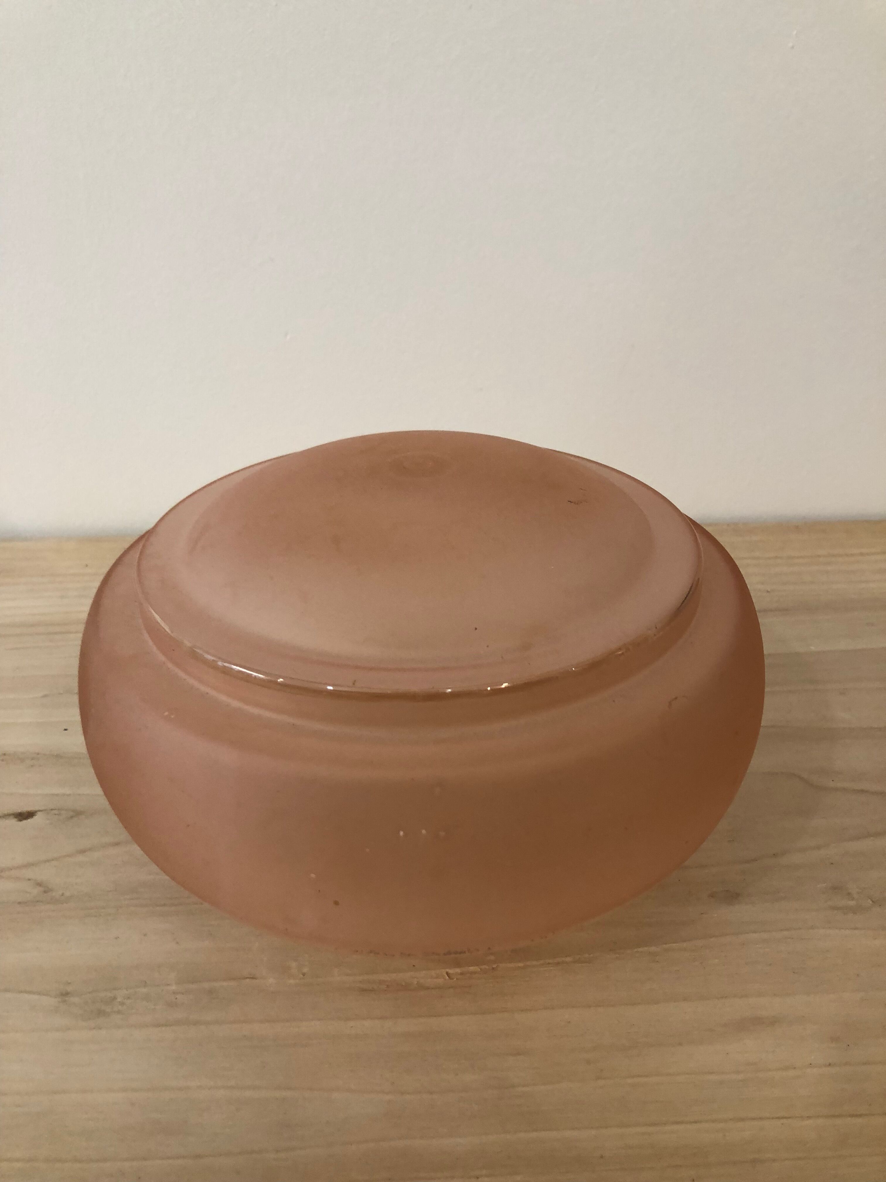 Pink glass ceiling lamp