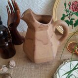 Hexagonal pitcher in morvan flamed sandstone - vintage