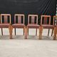 Lot of table and 6 Art Deco chairs from Saddier & fils