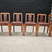 Lot table et ses 6 chaises Art déco de Saddier & fils