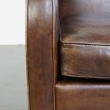 Fauteuil en cuir de mouton