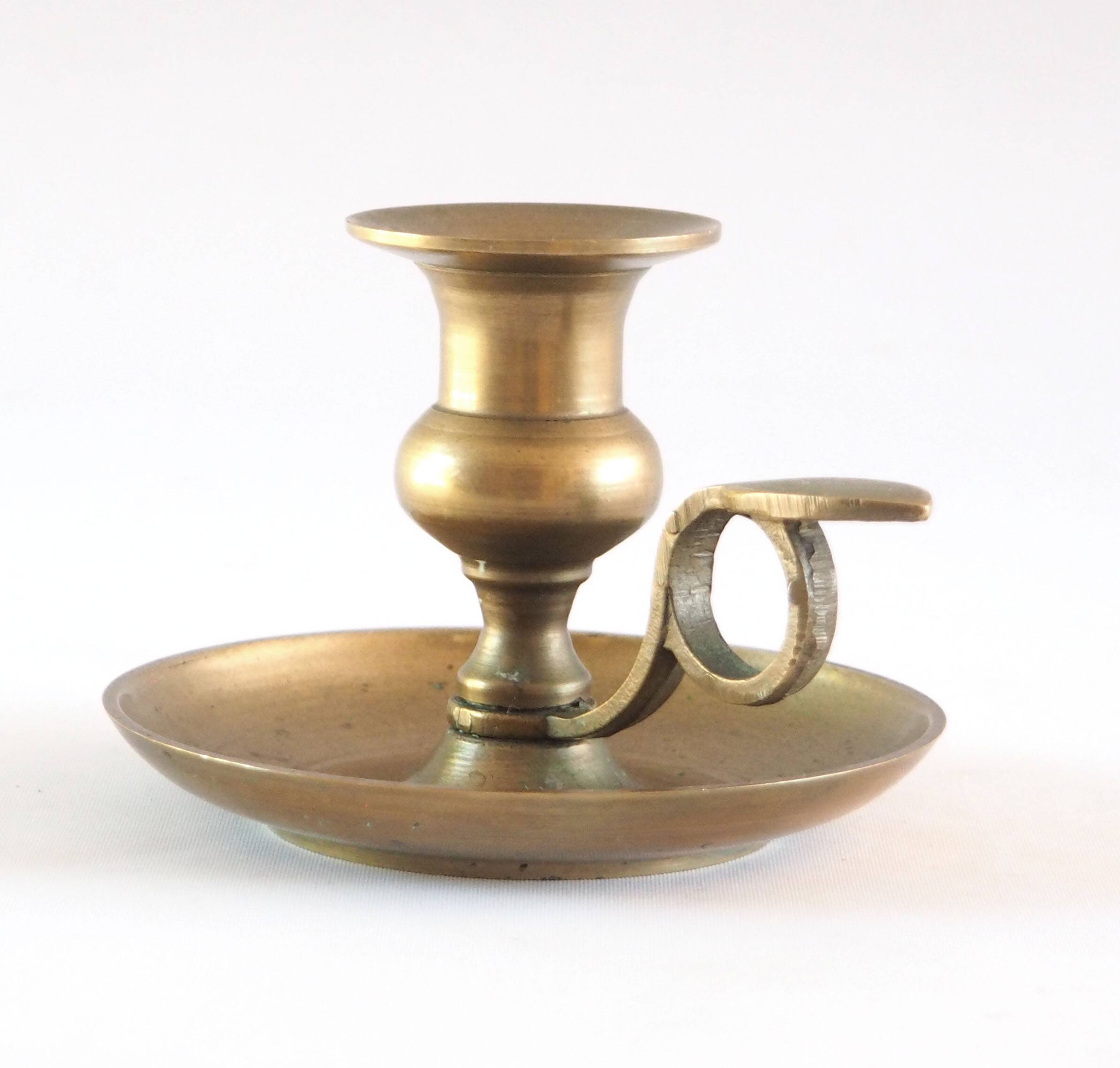 Gilded bronze candle holder