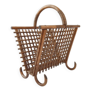 Porte-revues vintage - bambou 1960