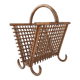 Vintage bamboo & rattan magazine rack 1960