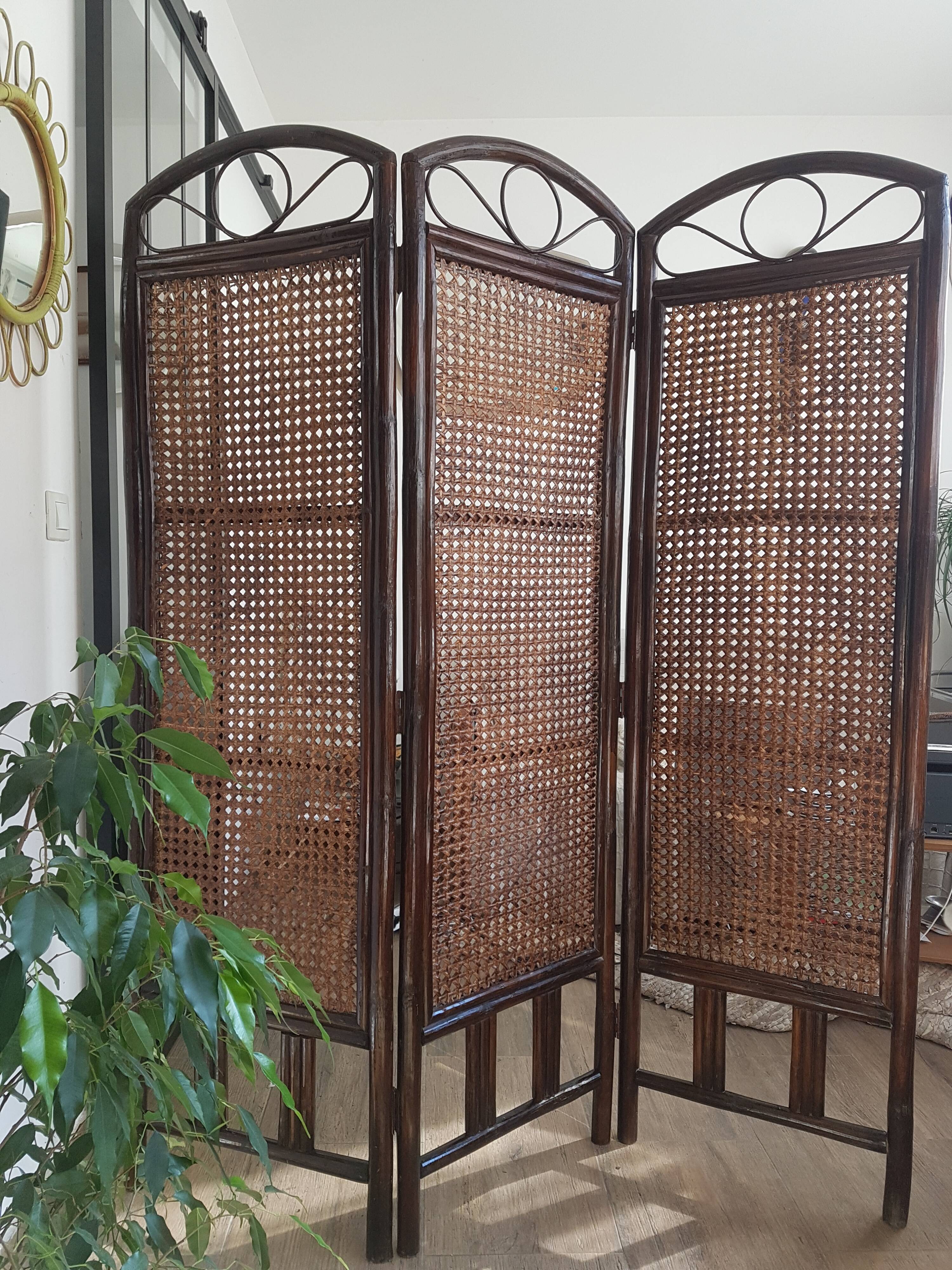 Rattan screen