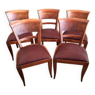 Lot de cinq chaises
