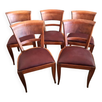 Set of five chairs