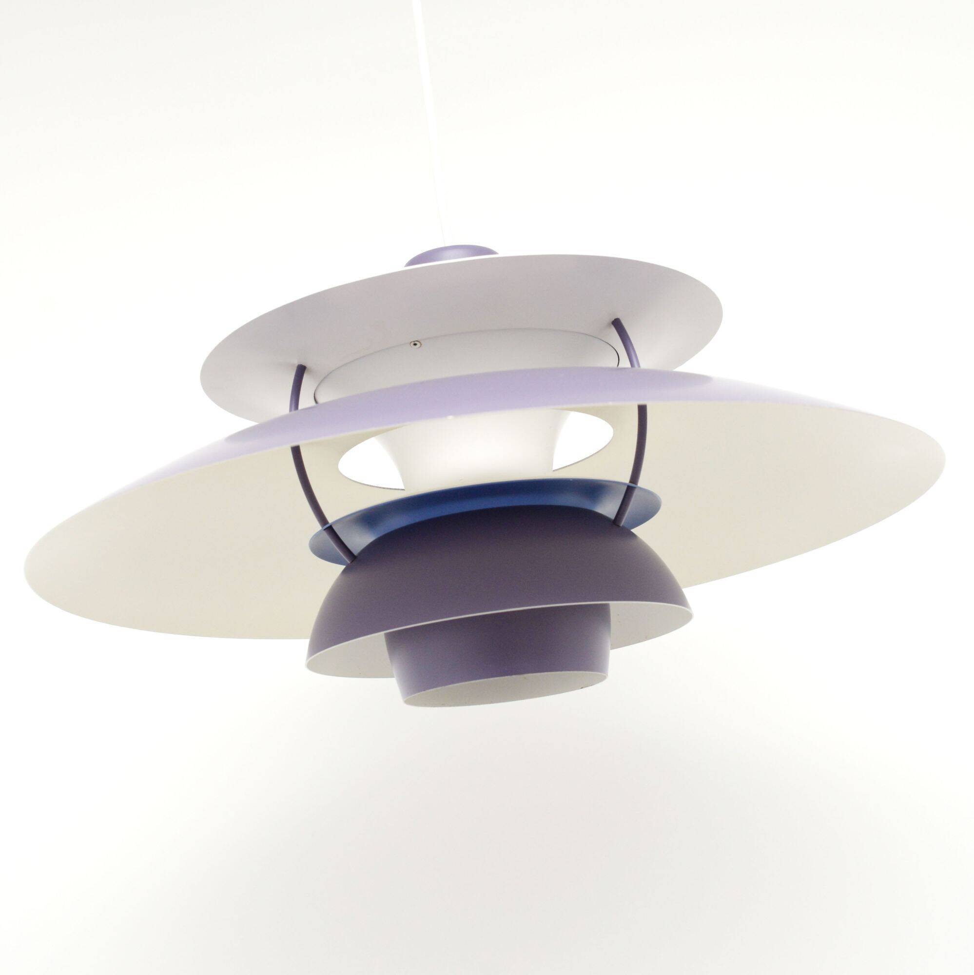 Lavender PH5 lamp, P. Henningsen for L. Poulsen, vintage 1960s