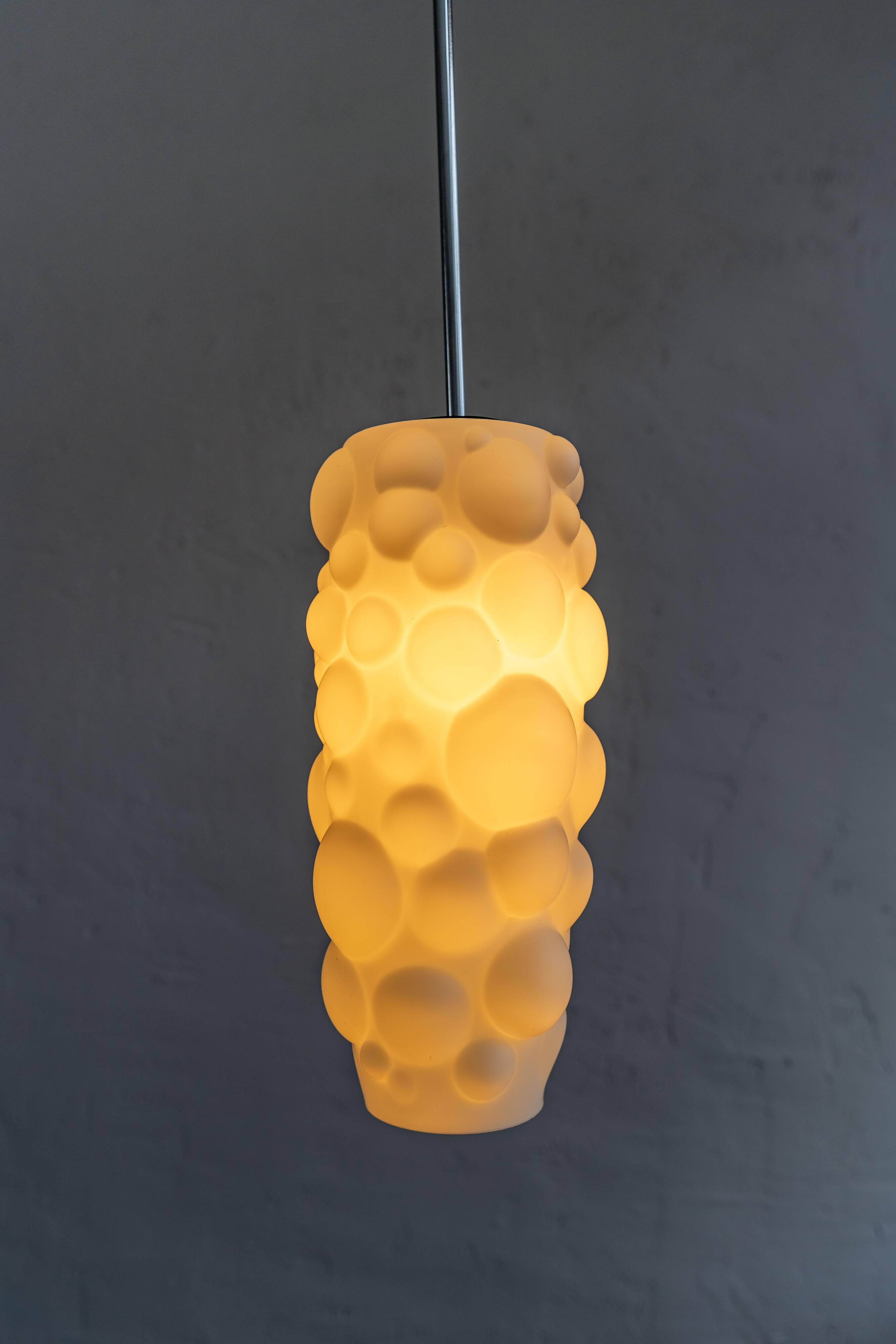 Bubbles Glass Pendant by Osvětlovací Sklo, 1970s