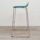Meet Chair high stool from Sedus in blue fabric