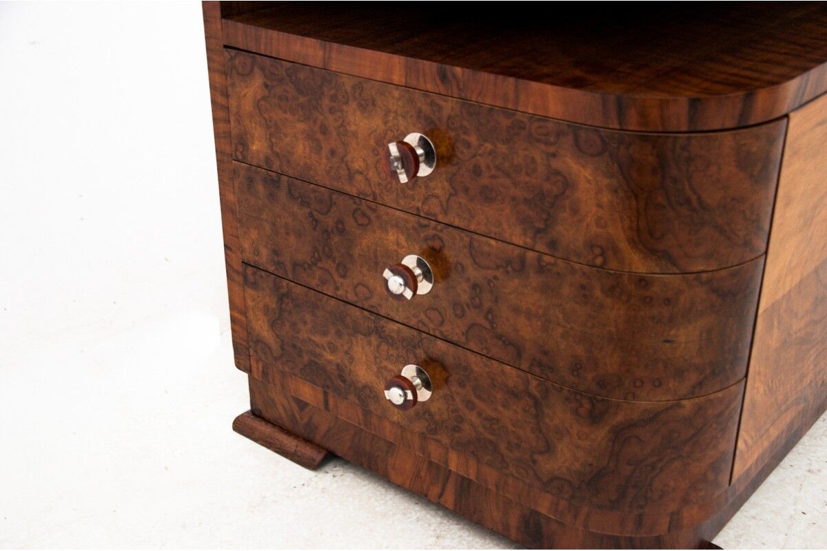 Art Deco chest of drawers, Poland, 1950s