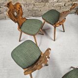 Lot of 4 bistro inn chairs from the 1970s