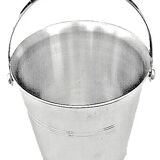 1960s Guy Degrenne Ice Bucket with Handle 18/10 Stainless Steel