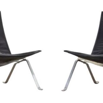 Poul Kjaerholm PK 22 chairs pour Fritz Hansen