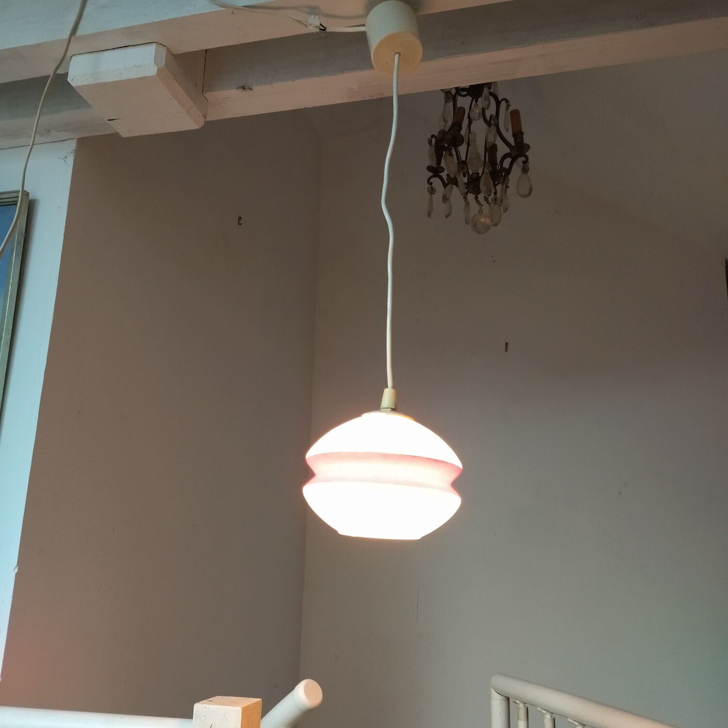 Suspension lamp UFO Space age 50s