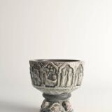 Gothic Ceramic Bowl or Jardiniere by Michael Andersen & Son, 1960s