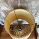 Old wicker dame jeanne lamp + beige lampshade 70's vintage