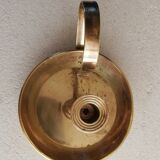 Brass hand candle holder