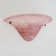 Half-moon wall light in pink glass paste Art Glass 70s 80s
