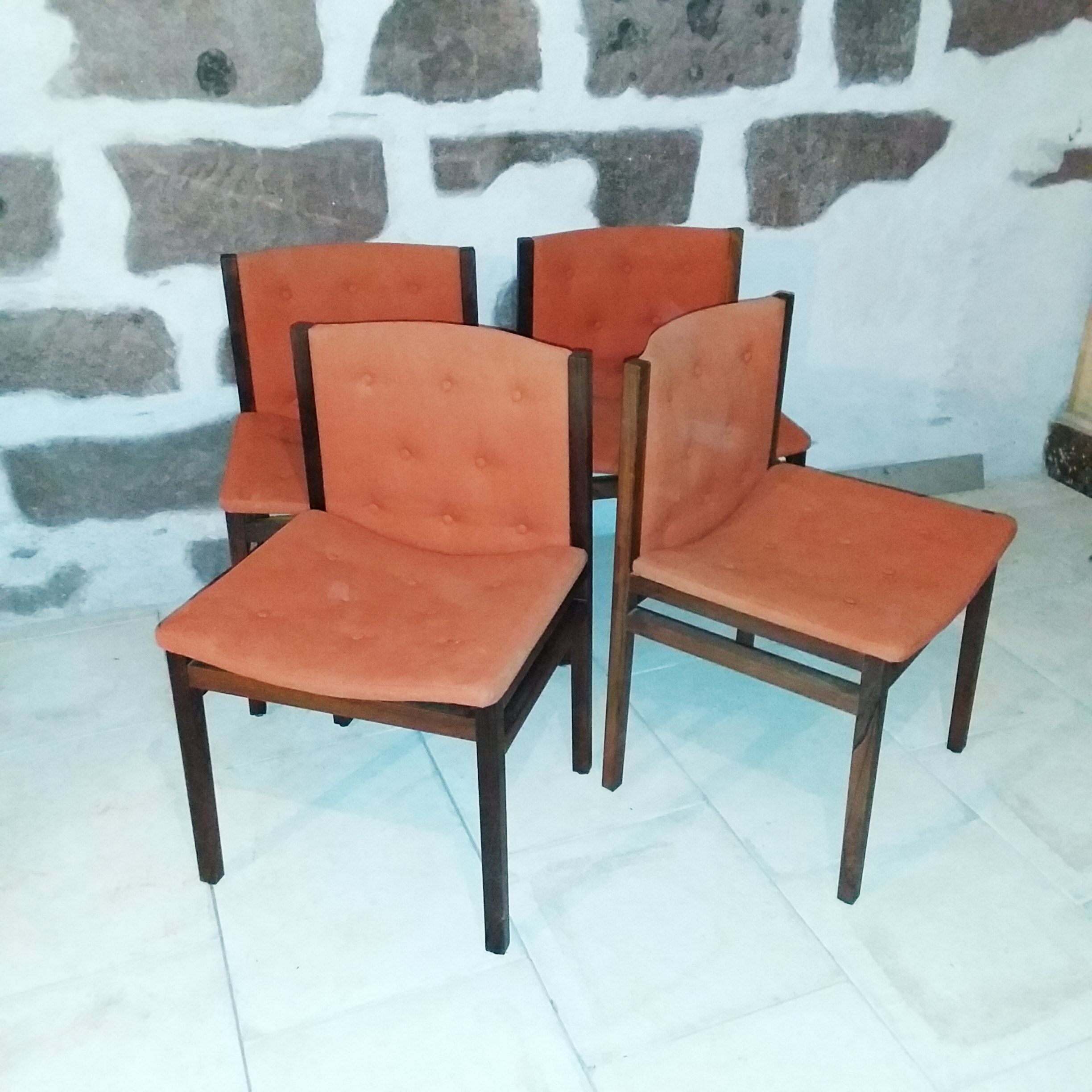 Table palissandre et 4 chaises Gudme Mobelfabrik