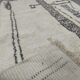 Traditional handmade natural wool Berber rug 2/3 m
