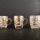 19th carafe liqueur service and 7 glasses